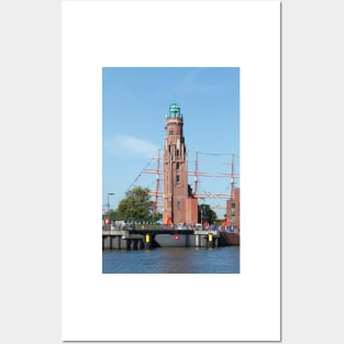 New port with Simon Loschen light tower at Sail 2015, Bremerhaven Posters and Art